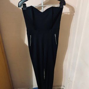Strapless Jumpsuit With Metal Boning for Support